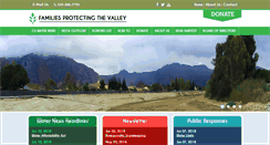 Desktop Screenshot of familiesprotectingthevalley.com