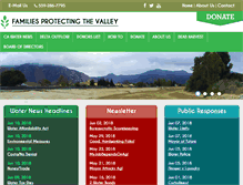 Tablet Screenshot of familiesprotectingthevalley.com